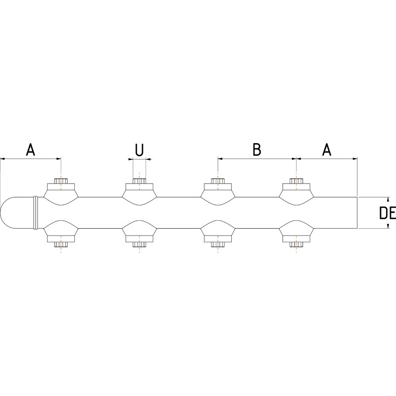 BILATERAL WITH SMOOTH TERMINAL AND END C THREADED OUTLET - Image 2