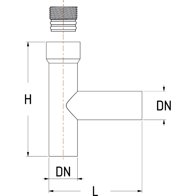 TERMINALE A TEE PER PRESE IN CARICO - MEDIA PRESSIONE - immagine 2
